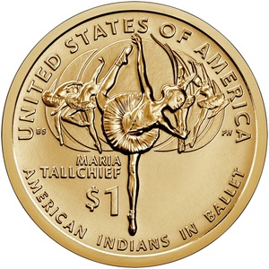 2023 1-dollar - P - Maria Tallchief and American Indians in Ballet reverse